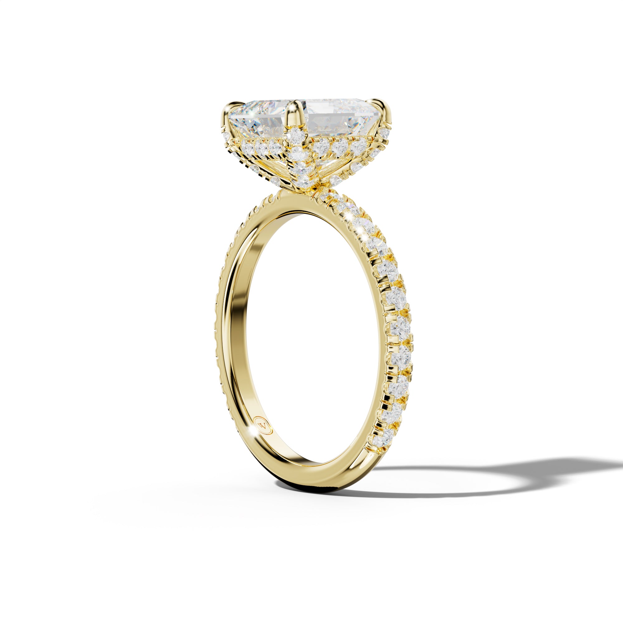 Juliet Asscher Cut Engagement Ring